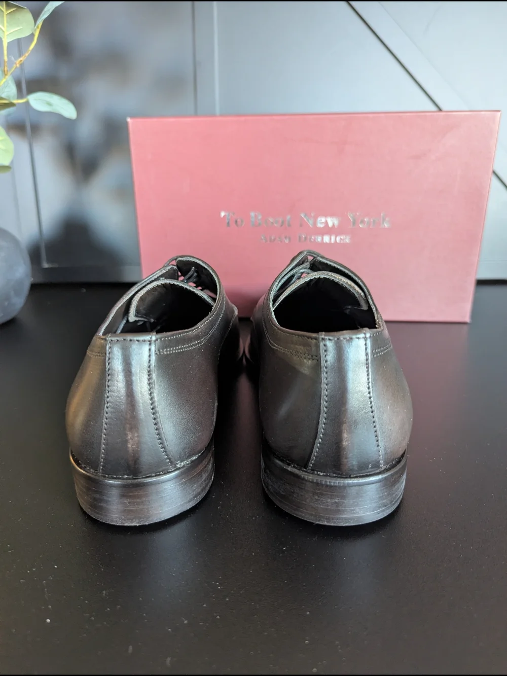 To Boot Men’s Dark Brown Leather Dress Shoes